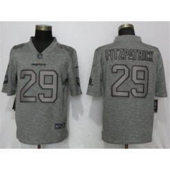 Miami Dolphins 29 Minkah Fitzpatrick Gray Gridiron Gray Vapor Untouchable Limited Nike NFL Men Jersey