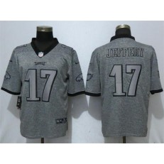 Philadelphia Eagles 17 Alshon Jeffery Gray Gridiron Gray Vapor Untouchable Limited Nike NFL Men Jersey