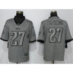 Philadelphia Eagles 27 Malcolm Jenkins Gray Gridiron Gray Vapor Untouchable Limited Nike NFL Men Jersey