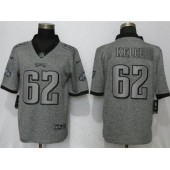 Philadelphia Eagles 62 Jason Kelce Gray Gridiron Gray Vapor Untouchable Limited Nike NFL Men Jersey