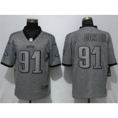 Philadelphia Eagles 91 Fletcher Cox Gray Gridiron Gray Vapor Untouchable Limited Nike NFL Men Jersey