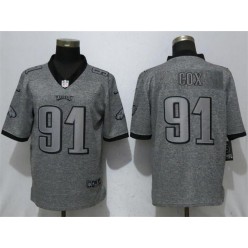 Philadelphia Eagles 91 Fletcher Cox Gray Gridiron Gray Vapor Untouchable Limited Nike NFL Men Jersey