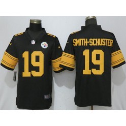 Pittsburgh Steelers 19 JuJu Smith-Schuster Black Color Rush Limited Nike NFL Men Jersey
