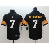 Pittsburgh Steelers 7 Ben Roethlisberger Black Alternate Vapor Untouchable Limited Nike NFL Men Jersey