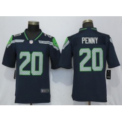 Seattle Seahawks 20 Rashaad Navy Vapor Untouchable Limited Nike NFL Men Jersey