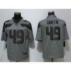 Seattle Seahawks 49 Shaquem Griffin Gray Gridiron Gray Vapor Untouchable Limited Nike NFL Men Jersey