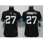 Women Nike Jacksonville Jaguars 27 Leonard Fournette Black Vapor Untouchable Limited Player NFL Jersey