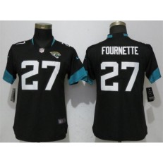Women Nike Jacksonville Jaguars 27 Leonard Fournette Black Vapor Untouchable Limited Player NFL Jersey