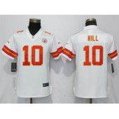 Women Nike Kansas City Chiefs 10 Tyreek Hill White Vapor Untouchable Limited NFL Jersey