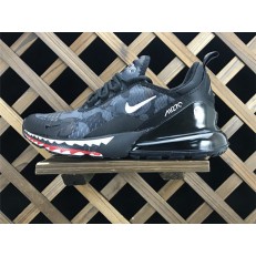 A BATHING APE X NIKE AIR MAX 270 BLACK CAMO AH6799-012