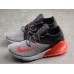 NIKE AIR MAX 270 FLYKNIT BLACK GREY ORANGE WHITE AO1023-202