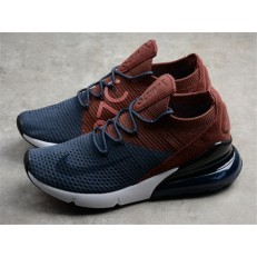 NIKE AIR MAX 270 FLYKNIT DARK BLUE BROWN BLACK WHITE AO1023-004