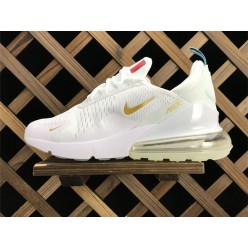 NIKE AIR MAX 270 FLYKNIT FIFA WORLD CUP FRENCH CHAMPION WHITE GOLD AH8050-119