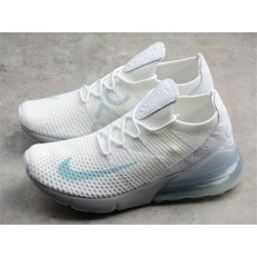 NIKE AIR MAX 270 FLYKNIT WHITE BLUE AO1023-100