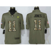 Atlanta Falcons 11 Julio Jones Olive Camo Salute To Service Limited Nike NFL Men Jersey