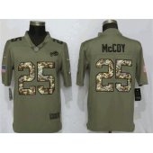 Buffalo Bills 25 LeSean McCoy Olive Camo Salute To Service Limited Nike NFL Men Jersey