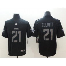 Dallas Cowboys 21 Ezekiel Elliott Black Impact Limited Nike NFL Men Jersey