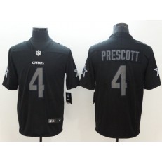 Dallas Cowboys 4 Dal Prescott Black Impact Limited Nike NFL Men Jersey