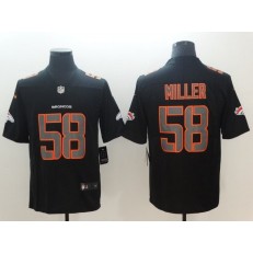 Denver Broncos 58 Von Miller Black Vapor Impact Limited Nike NFL Men Jersey