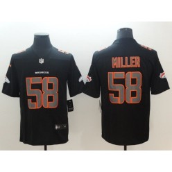 Denver Broncos 58 Von Miller Black Vapor Impact Limited Nike NFL Men Jersey