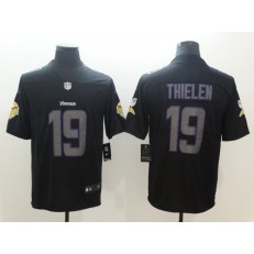 Minnesota Vikings 19 Adam Thielen Black Vapor Impact Limited Nike NFL Men Jersey