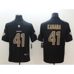 New Orleans Saints 41 Alvin Kamara Black Vapor Impact Limited Nike NFL Men Jersey