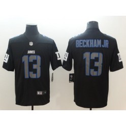 New York Giants 13 Odell Beckham Jr Black Vapor Impact Limited Nike NFL Men Jersey