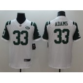 New York Jets 33 Jamal Adams White Vapor Untouchable Limited Nike NFL Men Jersey