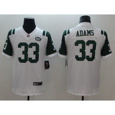 New York Jets 33 Jamal Adams White Vapor Untouchable Limited Nike NFL Men Jersey