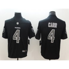 Oakland Raiders 4 Derek Carr Black Vapor Impact Limited Nike NFL Men Jersey