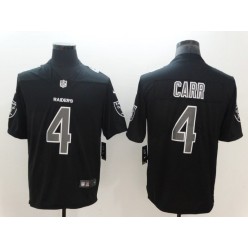 Oakland Raiders 4 Derek Carr Black Vapor Impact Limited Nike NFL Men Jersey
