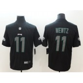Philadelphia Eagles 11 Carson Wentz Black Impact Limited Nike NFL Men Jersey
