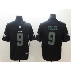 Philadelphia Eagles 9 Nick Foles Black Vapor Impact Limited Nike NFL Men Jersey