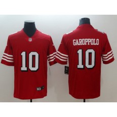 San Francisco 49ers 10 Jimmy Garoppolo Red 2018 Vapor Untouchable Limited Nike NFL Men Jersey