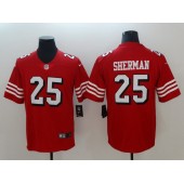 San Francisco 49ers 25 Richard Sherman Red 2018 Vapor Untouchable Limited Nike NFL Men Jersey