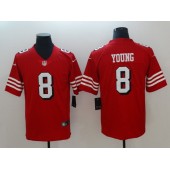 San Francisco 49ers 8 Steve Young Red 2018 Vapor Untouchable Limited Nike NFL Men Jersey