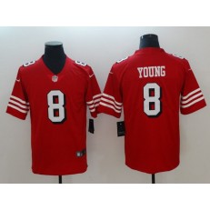 San Francisco 49ers 8 Steve Young Red 2018 Vapor Untouchable Limited Nike NFL Men Jersey