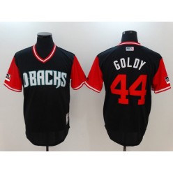 Arizona Diamondbacks 44 Paul Goldschmidt Goldy Black 2018 Players' Weekend Authentic Team Men Jersey