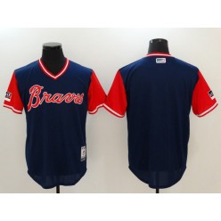 Atlanta Braves Navy 2018 Players' Weekend Authentic Team Men Jersey