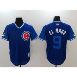 Chicago Cubs 9 Javier Baez El Mago Royal 2018 Players' Weekend Authentic Team Men Jersey