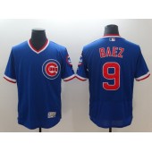 MLB Chicago Cubs 9 Javier Baez Royal Throwback Flexbase Men Jersey