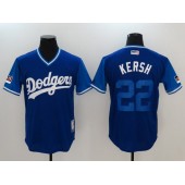 Los Angeles Dodgers 22 Clayton Kershaw Kersh Royal 2018 Players' Weekend Authentic Team Men Jersey