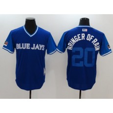 Toronto Blue Jays 20 Josh Donaldson Bringer of Rain Royal 2018 Players' Weekend Authentic Team Men Jersey
