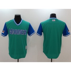 Seattle Mariners Aqua 2018 Players' Weekend Authentic Team Men Jersey
