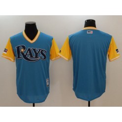 Tampa Bay Rays Light Blue 2018 Players' Weekend Authentic Team Men Jersey
