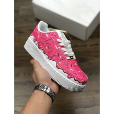 BOYZ X NIKE WMNS AIR FORCE 1 LOW PINK WHITE 596728-818