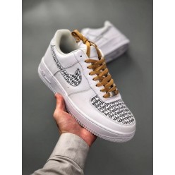 FEAR OF GOD X NIKE AIR FORCE 1 LOW WHITE BLACK