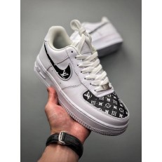 LV X NIKE AIR FORCE 1 LOW WHITE BLACK
