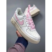 NIKE WMNS AIR FORCE 1 LOW WHITE PINK 314219-130