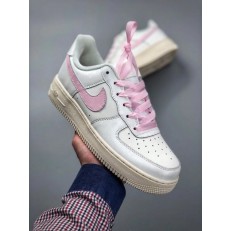 NIKE WMNS AIR FORCE 1 LOW WHITE PINK 314219-130